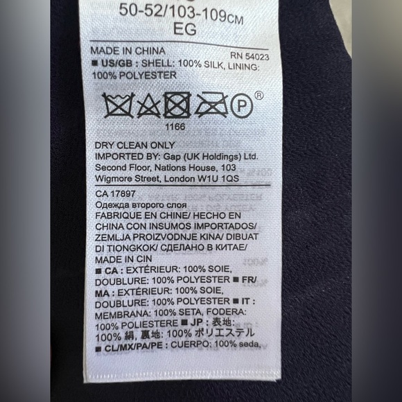 Banana Republic and Piece & Co limited edition, 100% silk shirt dress. Size XL - Picture 7 of 10